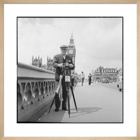 Street photographer Fred Williams on Westminster Bridge 1970