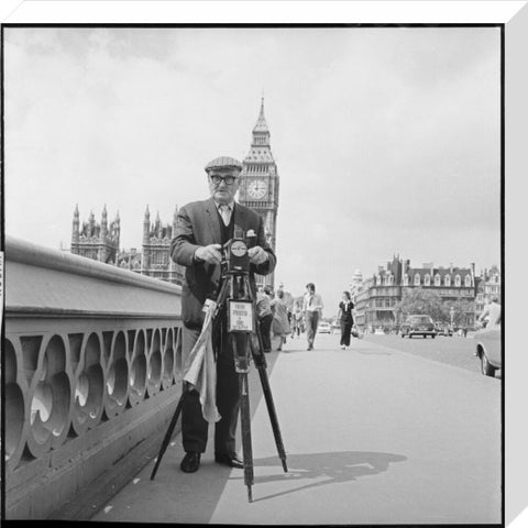 Street photographer Fred Williams on Westminster Bridge 1970