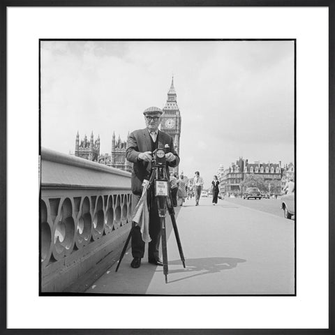 Street photographer Fred Williams on Westminster Bridge 1970
