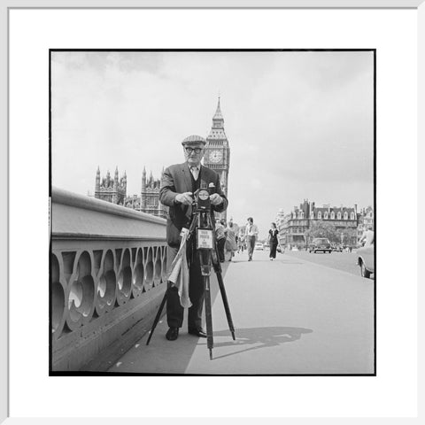 Street photographer Fred Williams on Westminster Bridge 1970