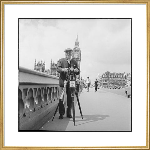 Street photographer Fred Williams on Westminster Bridge 1970