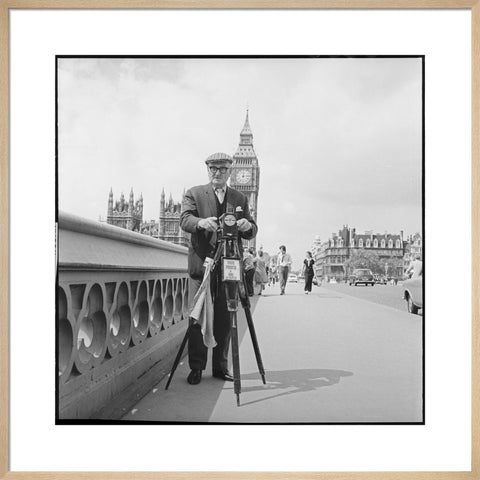 Street photographer Fred Williams on Westminster Bridge 1970