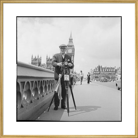 Street photographer Fred Williams on Westminster Bridge 1970