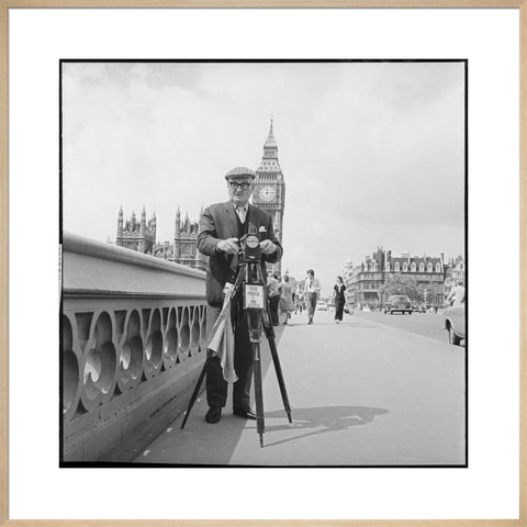 Street photographer Fred Williams on Westminster Bridge 1970