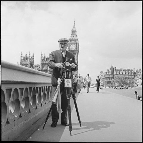 Street photographer Fred Williams on Westminster Bridge 1970