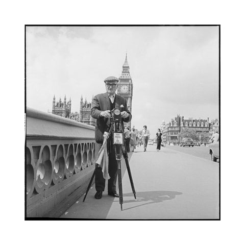 Street photographer Fred Williams on Westminster Bridge 1970