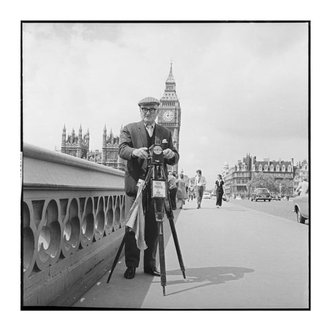 Street photographer Fred Williams on Westminster Bridge 1970