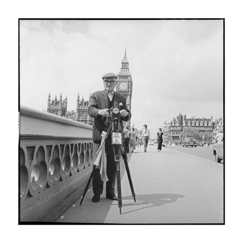 Street photographer Fred Williams on Westminster Bridge 1970