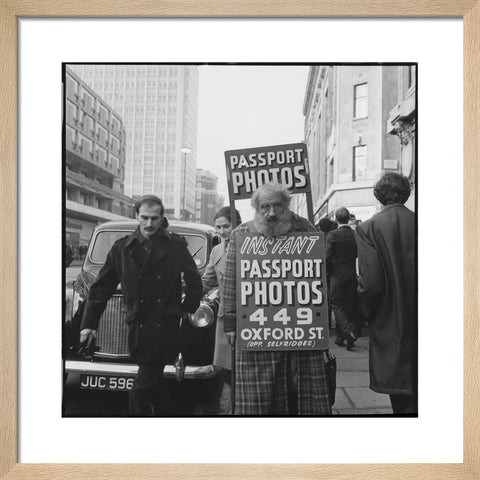 Sandwich-board advertising man 20th century
