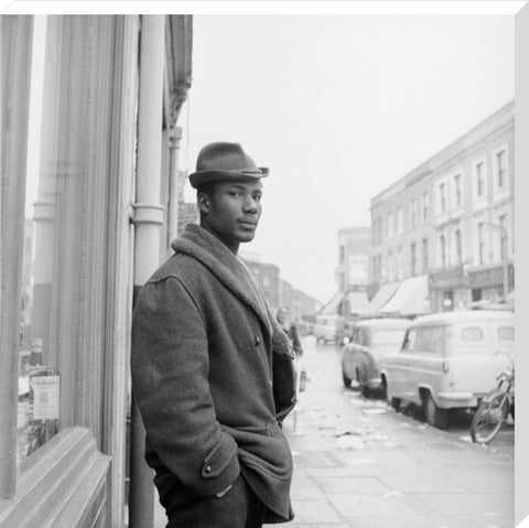 Man on a street in Notting Hill 1961