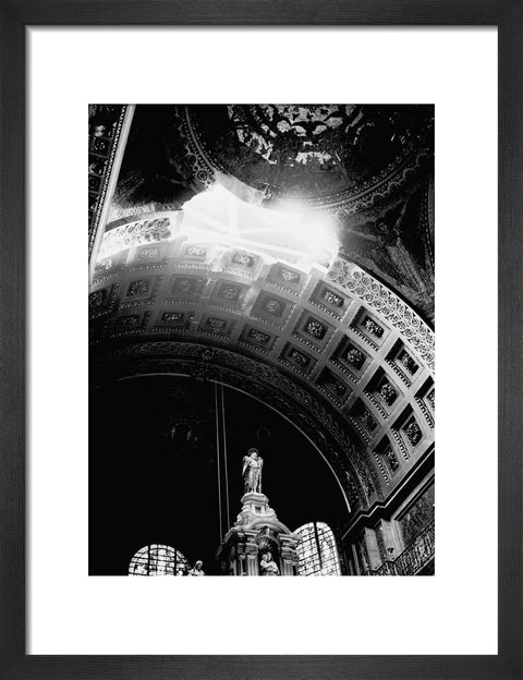 St. Paul's Cathedral damaged by a bomb explosion 1940