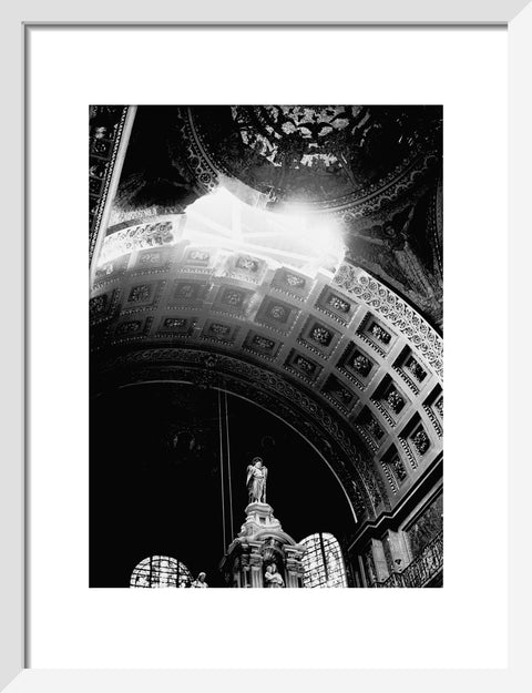 St. Paul's Cathedral damaged by a bomb explosion 1940