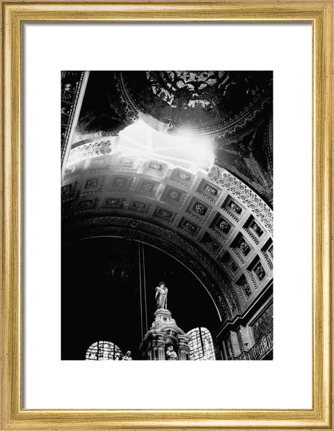 St. Paul's Cathedral damaged by a bomb explosion 1940