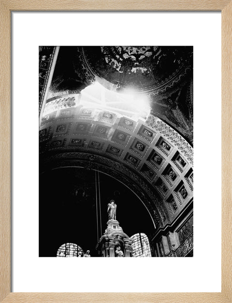 St. Paul's Cathedral damaged by a bomb explosion 1940