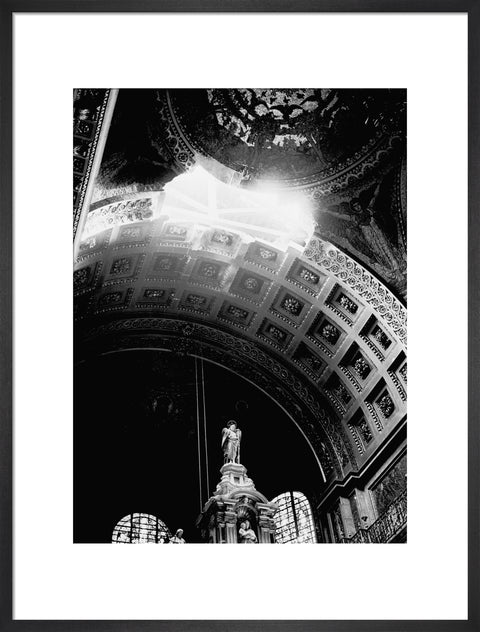 St. Paul's Cathedral damaged by a bomb explosion 1940