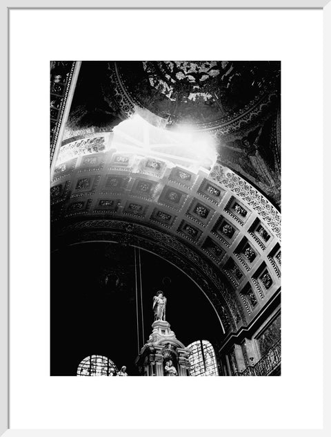 St. Paul's Cathedral damaged by a bomb explosion 1940