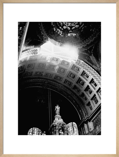 St. Paul's Cathedral damaged by a bomb explosion 1940