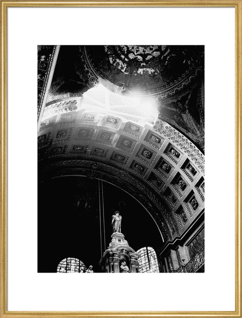 St. Paul's Cathedral damaged by a bomb explosion 1940