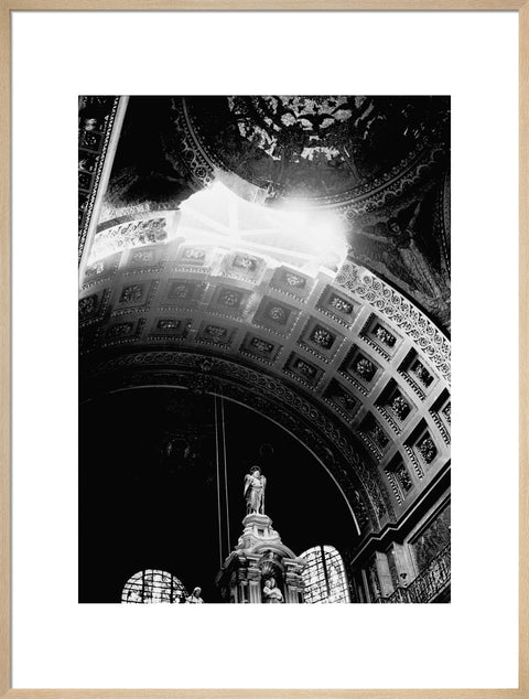 St. Paul's Cathedral damaged by a bomb explosion 1940