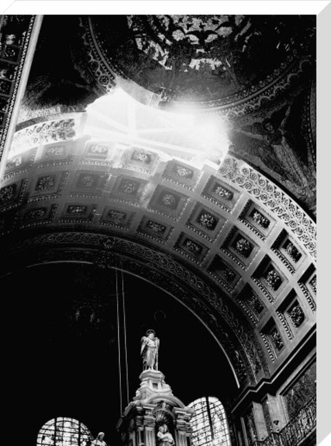 St. Paul's Cathedral damaged by a bomb explosion 1940