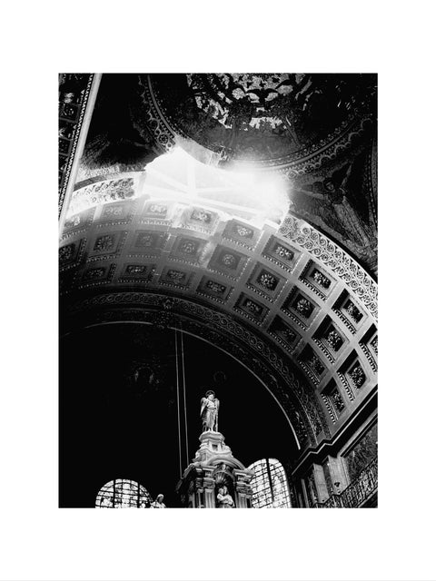 St. Paul's Cathedral damaged by a bomb explosion 1940