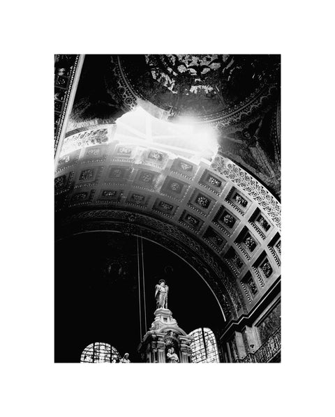 St. Paul's Cathedral damaged by a bomb explosion 1940
