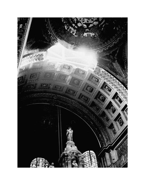 St. Paul's Cathedral damaged by a bomb explosion 1940