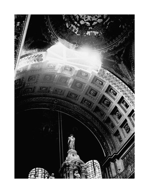 St. Paul's Cathedral damaged by a bomb explosion 1940