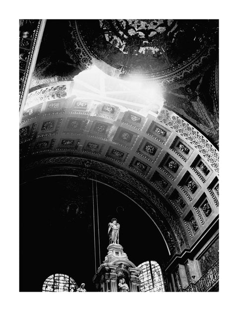St. Paul's Cathedral damaged by a bomb explosion 1940