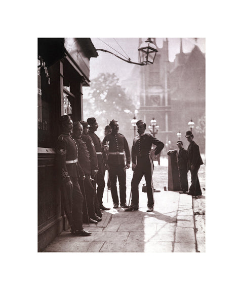 Recruiting Sergeants at Westminster c.1877