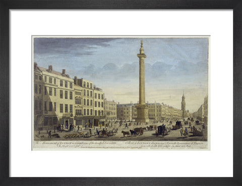 The Monument of London in Rememberance of Dreadfull Fire in 1666 1752