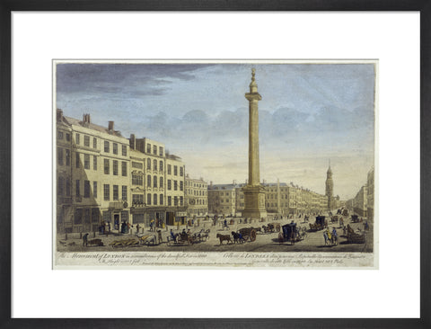 The Monument of London in Rememberance of Dreadfull Fire in 1666 1752