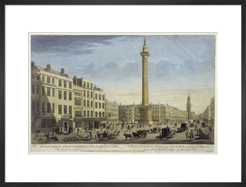 The Monument of London in Rememberance of Dreadfull Fire in 1666 1752