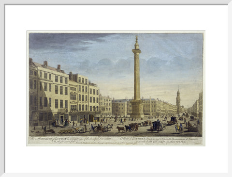 The Monument of London in Rememberance of Dreadfull Fire in 1666 1752