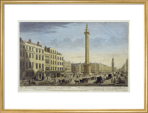 The Monument of London in Rememberance of Dreadfull Fire in 1666 1752