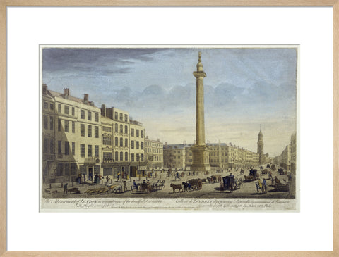 The Monument of London in Rememberance of Dreadfull Fire in 1666 1752