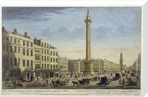 The Monument of London in Rememberance of Dreadfull Fire in 1666 1752