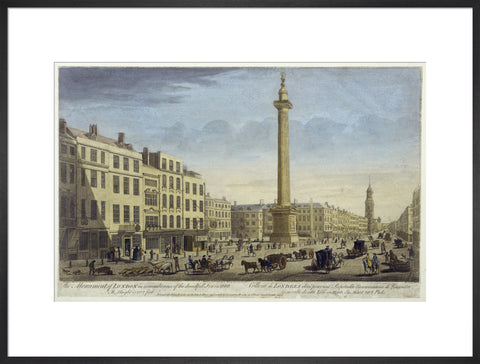 The Monument of London in Rememberance of Dreadfull Fire in 1666 1752