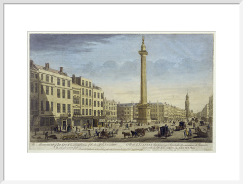 The Monument of London in Rememberance of Dreadfull Fire in 1666 1752