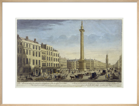 The Monument of London in Rememberance of Dreadfull Fire in 1666 1752