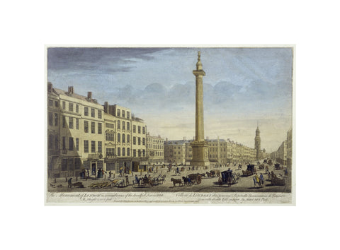 The Monument of London in Rememberance of Dreadfull Fire in 1666 1752