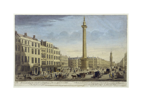 The Monument of London in Rememberance of Dreadfull Fire in 1666 1752