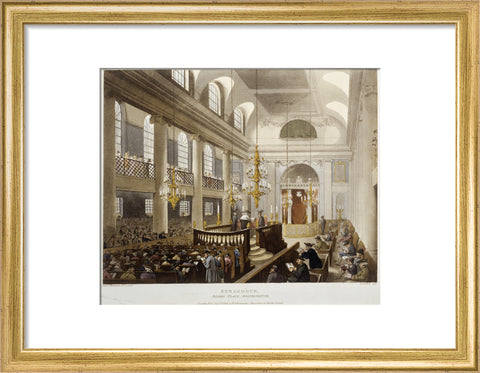 Synagogue Dukes Place Houndsditch (imprint) 1809