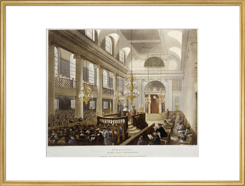 Synagogue Dukes Place Houndsditch (imprint) 1809