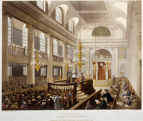Synagogue Dukes Place Houndsditch (imprint) 1809
