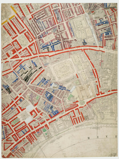 Descriptive Map of London Poverty Section 25 1889