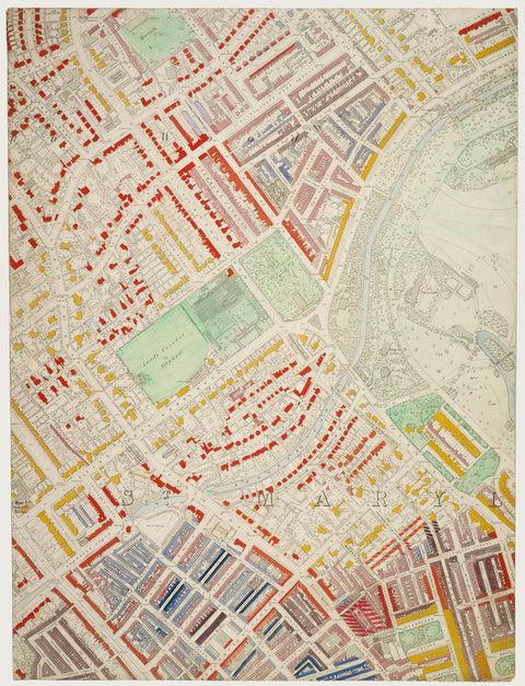 Descriptive map of London Poverty Section 12 1889