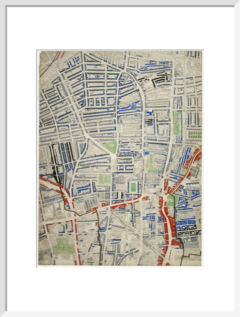 Descriptive map of London Poverty Section 17 1889
