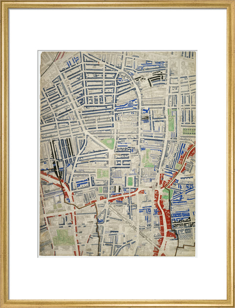 Descriptive map of London Poverty Section 17 1889