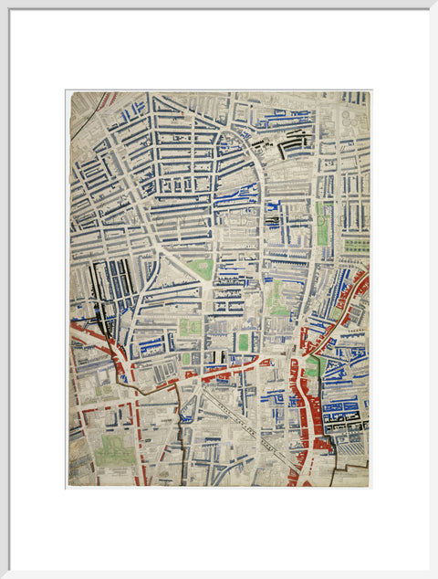 Descriptive map of London Poverty Section 17 1889